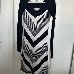 guess chevron bodycon maxi dress Guess Women's Vera Chevron Lace-Up Dress - Natural/jet Black Multi Stripe